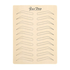 Імітація шкіри для навчання татуажу з малюнком брів Deep Face (White)