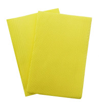 Нагрудники стоматологічні тришарові серветки текстуровані Yellow, 125 шт.