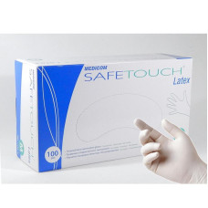 Рукавички латексні Medicom нестерильні SafeTouch E-Series S (опудрені)