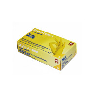 Рукавички нітрилові AMPRI Nitrile Style,100 шт., Lemon. Розмір М