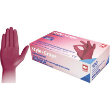 Рукавички нітрилові AMPRI Nitrile Style,100 шт., Grape. Розмір M