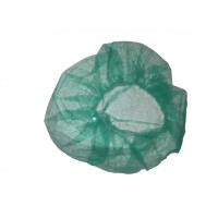 Шапочки одноразові медичні на резинці зелені, шт.