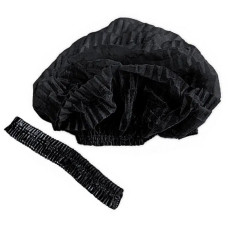 Шапочки одноразові медичні на резинці чорні, шт.