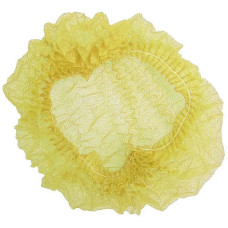 Шапочки одноразові медичні на резинці жовті шт.