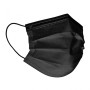Маска медична одноразова тришарова чорна, шт. 