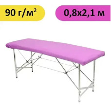 Чохол на кушетку 0,8х2,1 з нетканого матеріалу спанбонд, 90г/м², 1шт., Рожевий