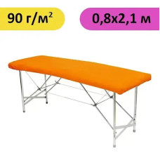 Чохол на кушетку 0,8х2,1 з нетканого матеріалу спанбонд, 90г/м², 1шт., Помаранчевий