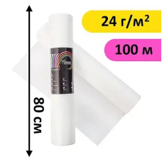 Одноразові простирадла в рулоні 0.8х100м 24 г/м², Білий