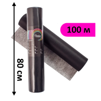 Одноразові простирадла в рулоні, 0.8x100 м - 30 г/м2 - Чорний 