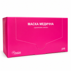 SanGig Disposable Three-Layer Medical Mask, 1 pc, Pink