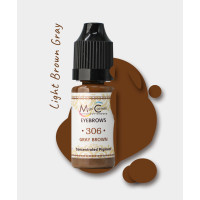 Pigment do makijażu permanentnego Magic Cosmetic Gray Brown #306, 10 ml