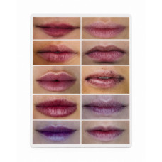 A5 Artificial Latex Practice Skin with Lips for PMU Training