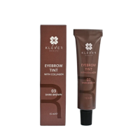 Фарба для брів з колагеном Klever Beauty, 03 Dark Brown (темно-коричневий), 15 мл