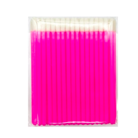 Applicator (macrowash) for cleaning eyelashes, 50 pcs. Pink