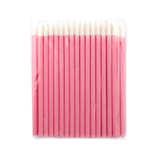 Аплікатор (макробраші) для очищення вій, 50 шт. Світло-рожеві