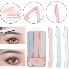 Бритва косметична для брів та обличчя, складана, 3 шт