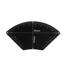 Czarna linijka do brwi (A)