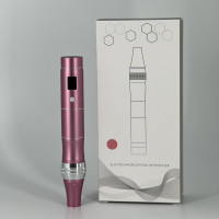 Дермапен для фракційної мезотерапії електричний, рожевий