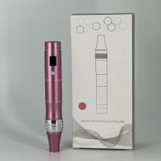 Дермапен для фракційної мезотерапії електричний, рожевий