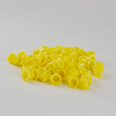 Капси для пігменту пласикові (11мм/100шт.) жовті