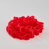 Капси для пігменту пласикові (11мм/100шт.) червоні