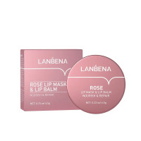 Lip mask-balm with rose extract LANBENA