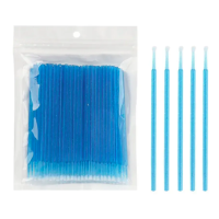 Микробраши глитерные (100 шт/уп), синие