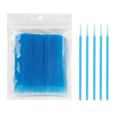 Мікробраші глітерні (100 шт/уп), сині