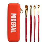 The Mineral Professional Brush Set №1–№4 with Case, 4 pcs