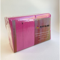 Śliniaki stomatologiczne trzywarstwowe, serwetki BLACKSEAMED™, malinowe, 50 szt.