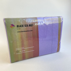 Нагрудники стоматологічні, тришарові, серветки BLACKSEAMED™, фіолетові, 50 шт