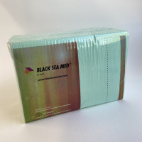Нагрудники стоматологічні, тришарові, серветки BLACKSEAMED™, м'ятні, 10 шт