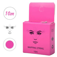 Нить для прорисовки эскиза бровей Mapping String, 10 м (розовая)