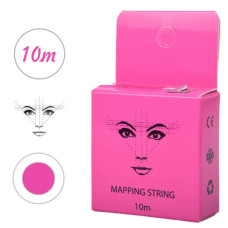 Нитка для промальовування ескізу брів Mapping String, 10 м (рожева)