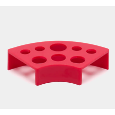 Пластикова підставка під ємності (капси) для пігментів. Червона