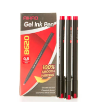 Ручка гелевая Aihao-8620 красная