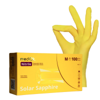 Рукавички нетрилові MediOk by AMPri SOLAR SAPPHIRE жовті, розмір S