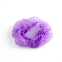 Шапочки одноразовые медицинские на резинке фиолетовые, шт.