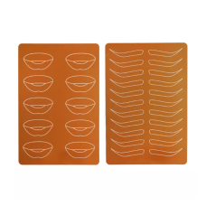 Штучна шкіра для перманентного макіяжу з малюнком брів та губ двостороння