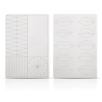 Штучна шкіра для перманентного макіяжу з малюнком губ двостороння