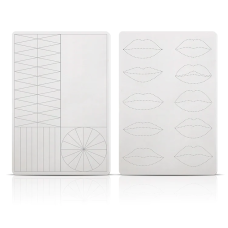 Штучна шкіра для перманентного макіяжу з малюнком губ двостороння