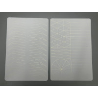 Artificial skin for permanent makeup with eyebrow pattern double-sided