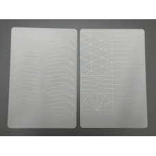 Штучна шкіра для перманентного макіяжу з малюнком брів двостороння