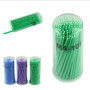 Мікробраші в тубусі (палички для анестезії), зелені, 100 шт.