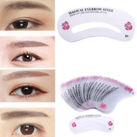 Stencil for women's eyebrows, 24 pcs. Magical Eyebrow
