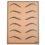 Artificial skin for permanent makeup with eyebrow pattern (Beige)