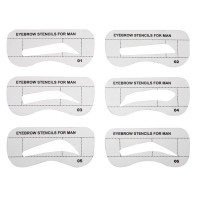 Трафарет для чоловічих брів, 10шт., men