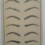 Artificial skin for permanent makeup with eyebrow pattern (Beige)