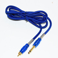 Кліп-корд RCA від апарату для перманентного макіяжу до блоку, синій