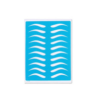 Sztuczna skóra do treningu tatuażu (brwi, niebieska-1)